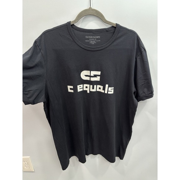 Outerknown Sojourn Tee XL Black Pima Cotton Graphic Logo T-Shirt Streetwear - Picture 3 of 8